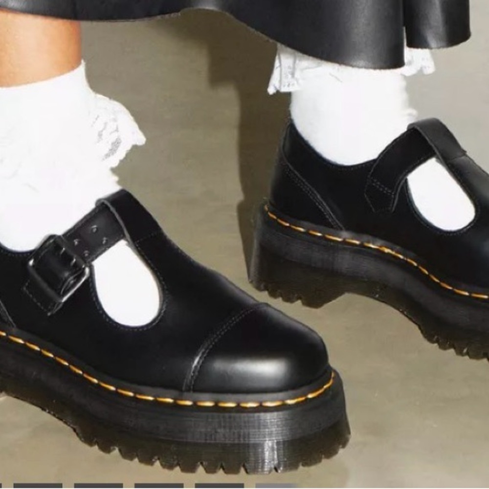 BETHAN POLISHED SMOOTH LEATHER PLATFORM SHOES
